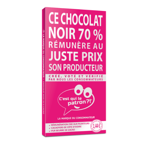 Chocolat noir 70% des consommateurs - C'est qui le Patron