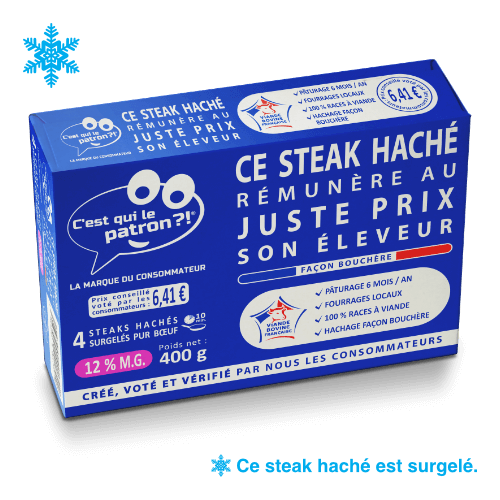 Steak haché 12% des consommateurs - C'est qui le Patron
