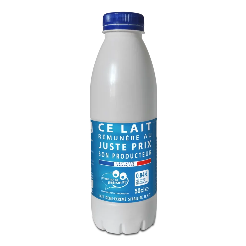 Lait demi-écrémé 50cl des consommateurs - C'est qui le Patron