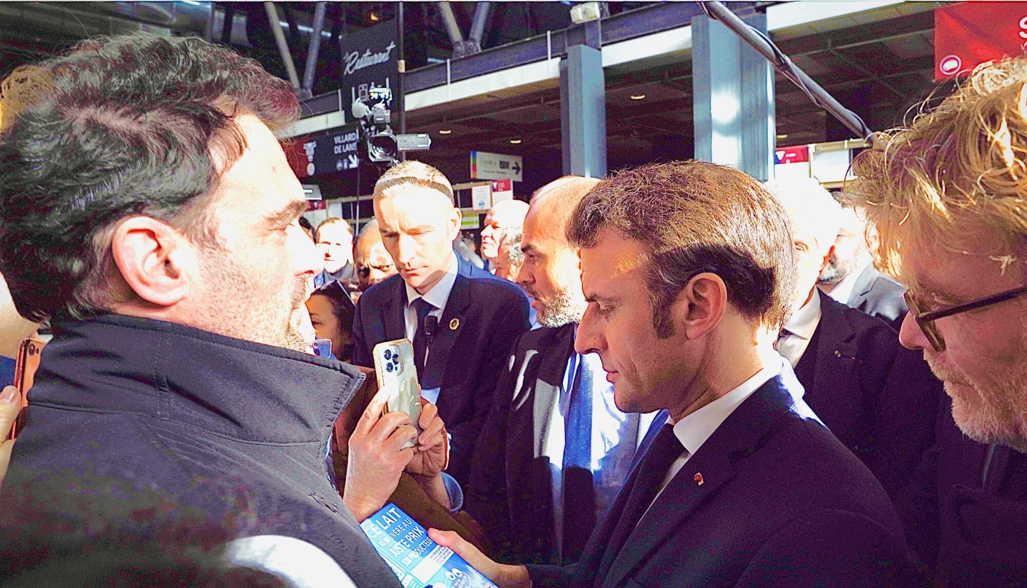 Rencontre Emmanuel Macron au Salon de l'Agriculture