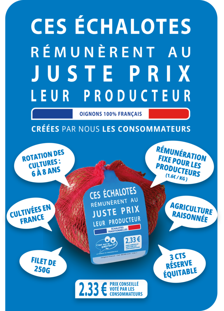 PLV pour article de blog - échalotes